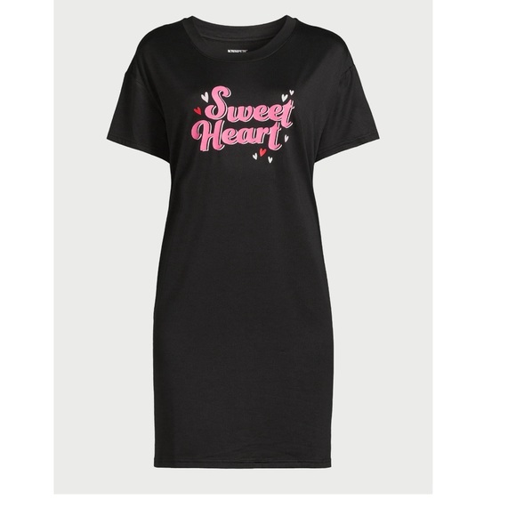 Women’s plus size sleepshirt,nightgown, 2X-3X. New with tag.Black & Pink - Picture 1 of 5